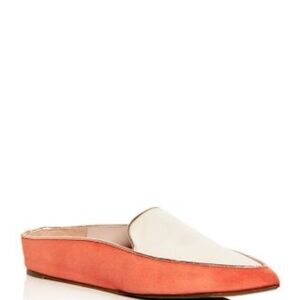 Taryn Rose - Renatta Colorful Suede Pointed Toe Hidden Wedge Mules Size 7.5